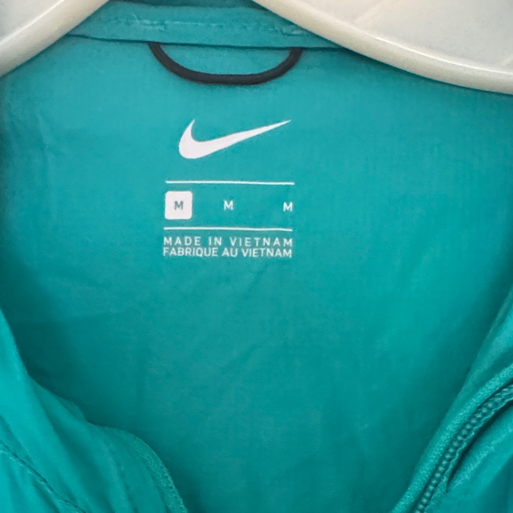 Nike Teal Packable Lightweight Windbreaker With S… - image 3
